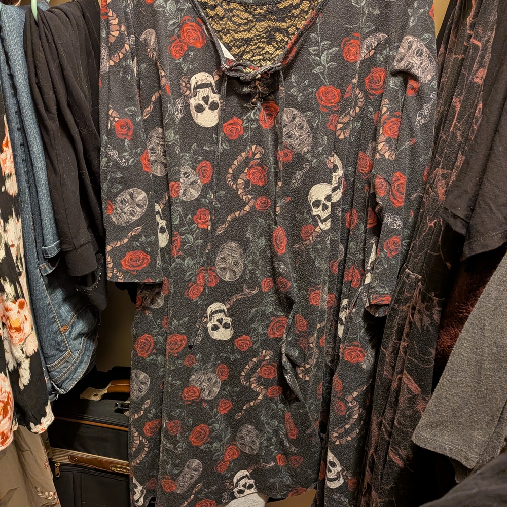 Warner Bros. Discontinued Bellatrix Harry Potter Black and Red Dress